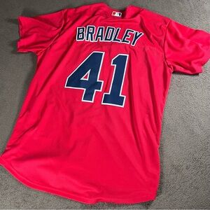 NIKE BOSTON RED SOX MLB LARGE ALTERNATE JERSEY CUSTOM BRADLEY NAMEPLATE REMOVED